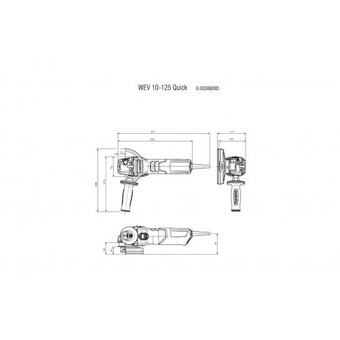 Угловая шлифмашина Metabo WEV 10-125 Quick (600388500)