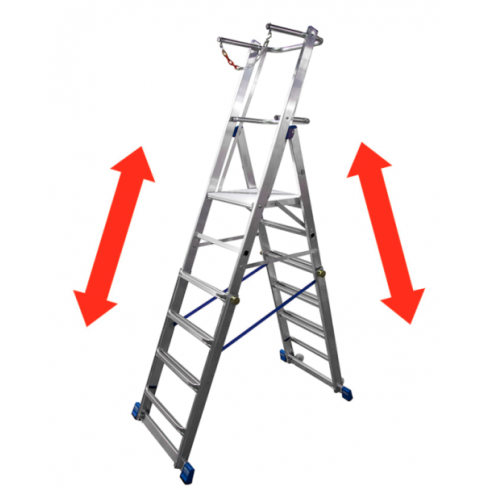 Лестница телескопическая Krause Stabilo 8-10 (127648)