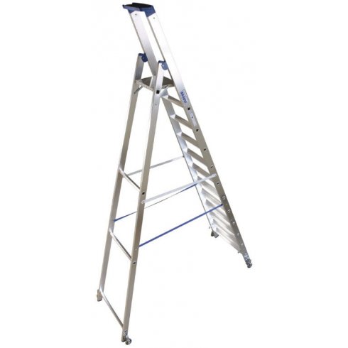 Стремянка Krause Stabilo с роликами 8 ступеней (124654)