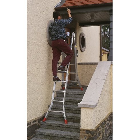 Лестница-стремянка Krause TeleMatic 4x4 ступени (129956)