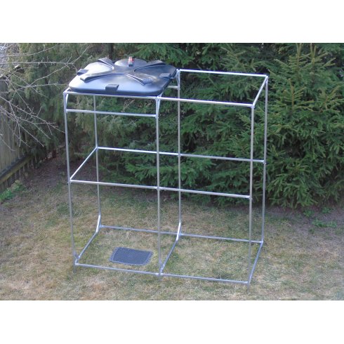 Каркас душа усиленный с тамбуром с баком Росток 110 л без подогрева