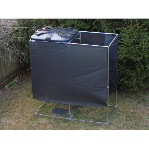 Каркас душа усиленный с тамбуром с баком Росток 110 л с подогревом