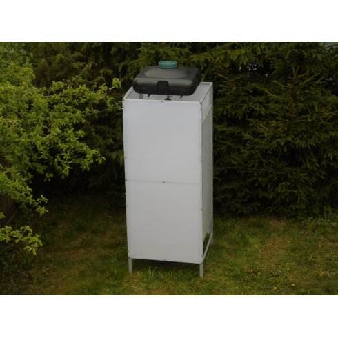 Каркас душа с баком Пластбак 100 л без подогрева с поликарбонатом и двёркой