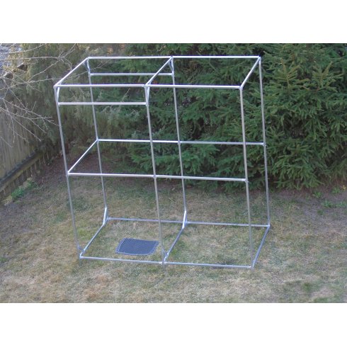 Каркас душа с тамбуром с баком Пластбак 100 л без подогрева