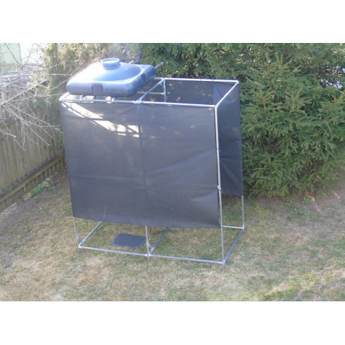 Каркас душа с тамбуром с баком Пластбак 150 л без подогрева