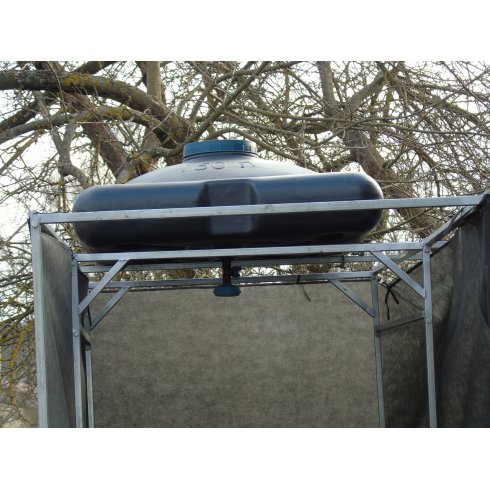 Каркас душа с тамбуром с баком Пластбак 150 л без подогрева