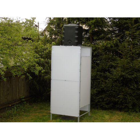 Каркас душа с баком Садко 150 л с подогревом, поликарбонатом и двёркой