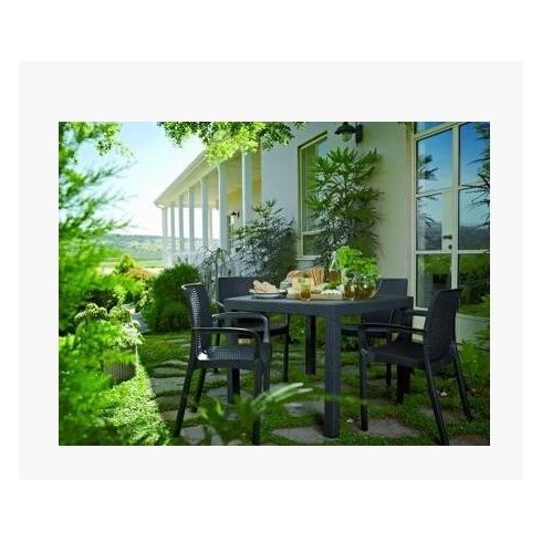 Стол Keter Plastic Melodi Quartet 95 (графит) 224051