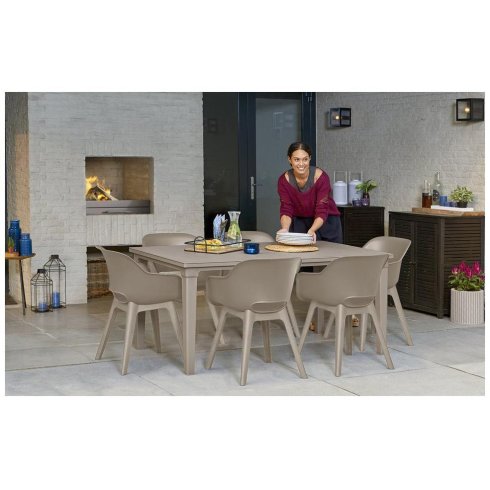 Стул Keter Plastic Akola Cup Chair (капучино) 235827