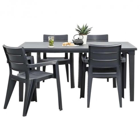 Стул Keter Plastic Ibiza (графит) 206975