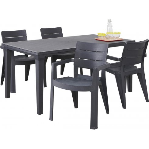 Стул Keter Plastic Ibiza (графит) 206975