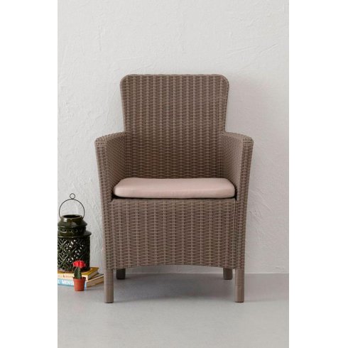 Кресло Keter Plastic Trenton (капучино) 226454