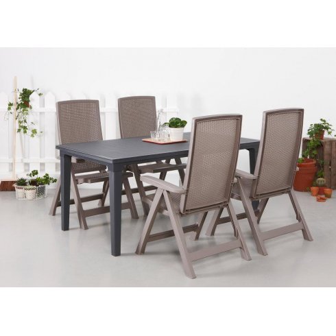 Стул Keter Plastic Montreal (графит) 213718