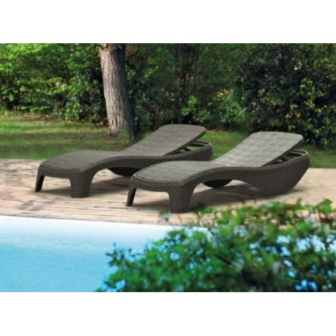 Шезлонг Keter Plastic Atlantic (коричневый) 217339