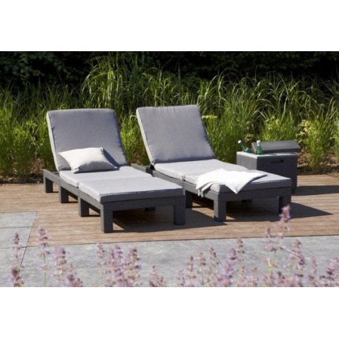 Шезлонг Keter Plastic Daytona (графит) 213720