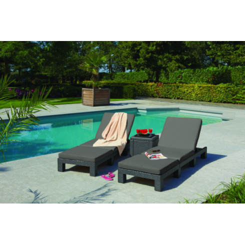 Шезлонг Keter Plastic Daytona (графит) 213720