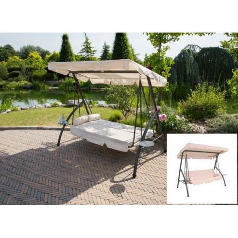 Качели садовые Testrut Hollywoodschaukel Rugen (антрацит/песок) 429003