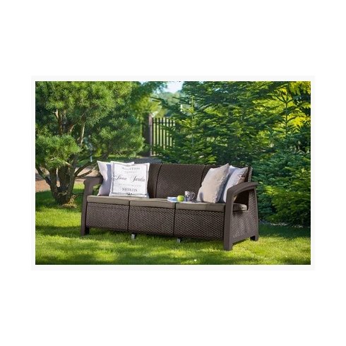 Диван Keter Plastic Bahamas Max Love Seat (коричневый) 235038