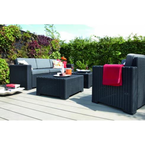 Набор мебели Keter Plastic California 3 Seater (графит) 189440