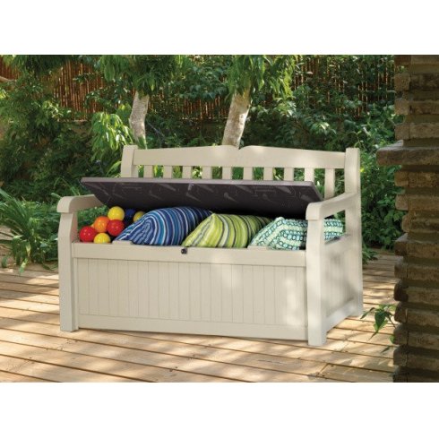 Скамья-сундук Keter Plastic Eden (бежевый/коричневый) 230398