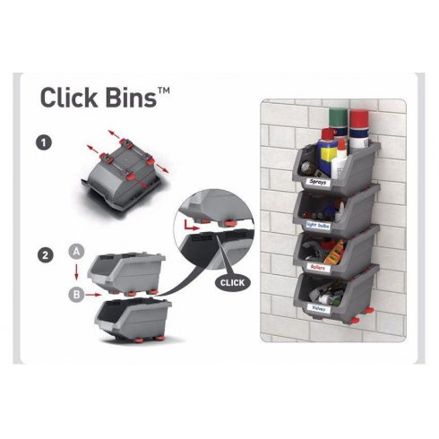 Ящик для инструментов Curver Clickit 2-4pc 230793