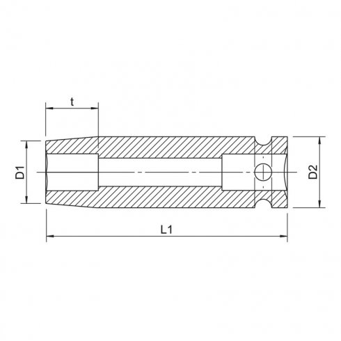 Головка ударная Wurth 1" SW 27