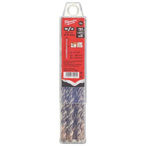 Бур SDS-plus Milwaukee M2 D 8х100х160 мм (10 шт.)