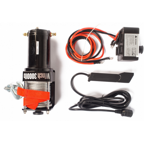 Лебедка автомобильная TOR 12 V P3000-1A (114303)