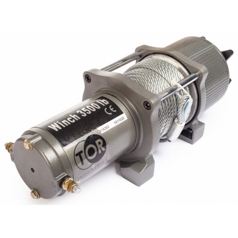 Лебедка автомобильная TOR 12 V P3500-1D (114353)