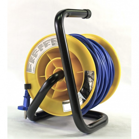 Удлинитель на катушке Electraline 49010 (30м, синий, желтый)