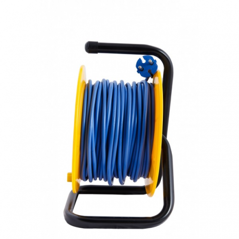 Удлинитель на катушке Electraline 49010 (30м, синий, желтый)