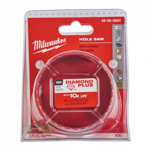 Алмазная коронка Milwaukee Diamond Plus 68 мм