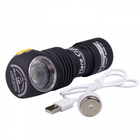 Фонарь Armytek Tiara C1 Pro XP-L Magnet USB (теплый свет) + 18350 Li-Ion