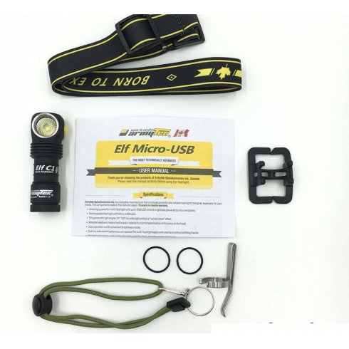 Фонарь Armytek Elf C1 Micro-USB XP-L (тёплый свет) +18350 Li-Ion