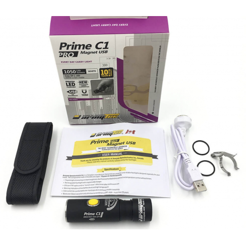 Фонарь Armytek Prime C1 Pro XP-L Magnet USB (белый свет)+18350 Li-Ion