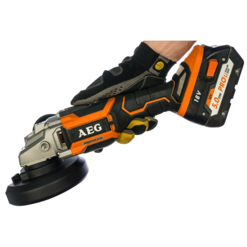 Угловая шлифмашина AEG BEWS 18-125BL LI-502C