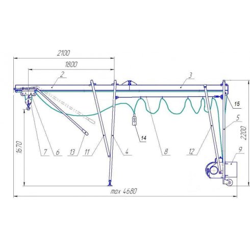 Подъемник строительный Умелец 320 кг