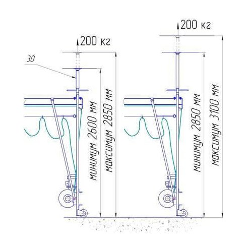 Подъемник строительный Умелец 320 кг
