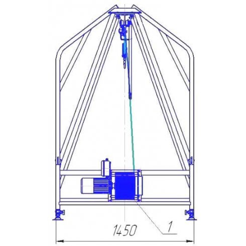 Подъемник строительный Умелец 320 кг