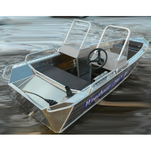 Алюминиевая лодка Wyatboat-390 У с консолями