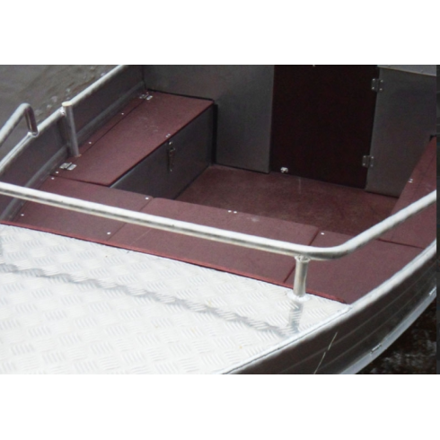 Алюминиевая лодка Wyatboat-390 M с 2 консолями