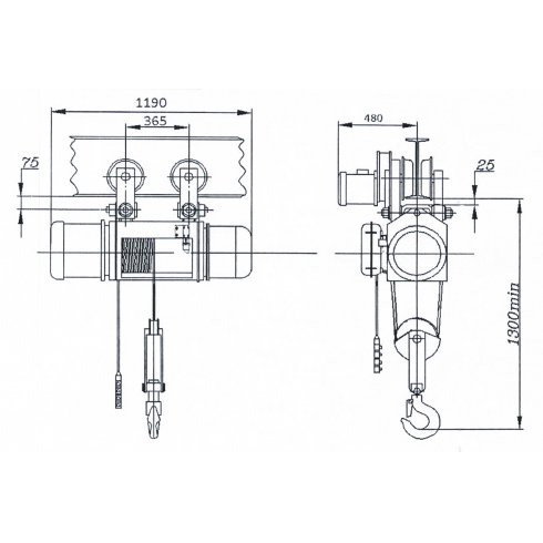 Таль электрическая БКС ТЭ500-5110-1ПТ