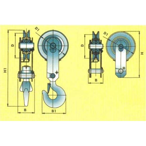 Блок монтажный с крюком БКС БМ-5,0-01