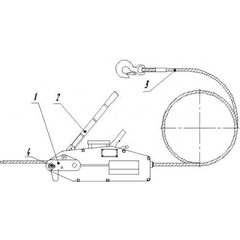 Монтажно-тяговый механизм БКС (МТМ) г/п 5,4 т