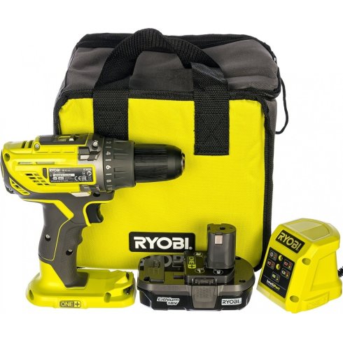 Дрель-шуруповерт Ryobi R18DD3-215S
