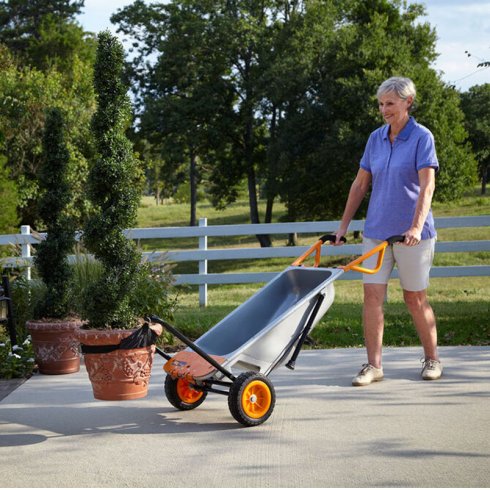 Тележка садовая Worx WG050 Aerocart