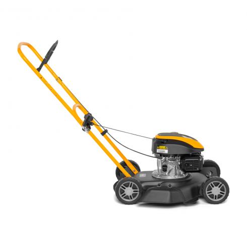 Stiga Dino 47 — газонокосилка с современным дизайном и простым травосборником