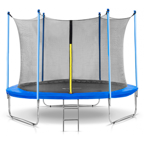 Батут Atlas Sport 312 см (внутренняя сетка и лестница) blue