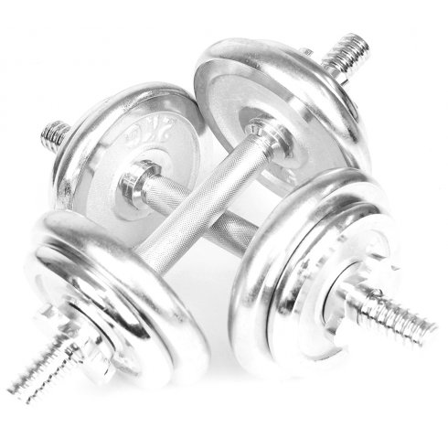 Набор гантелей и штанга хромированные Atlas Sport 48 кг