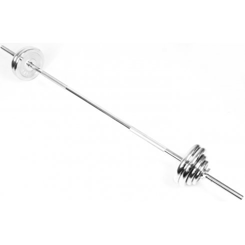 Набор гантелей и штанга хромированные Atlas Sport 48 кг